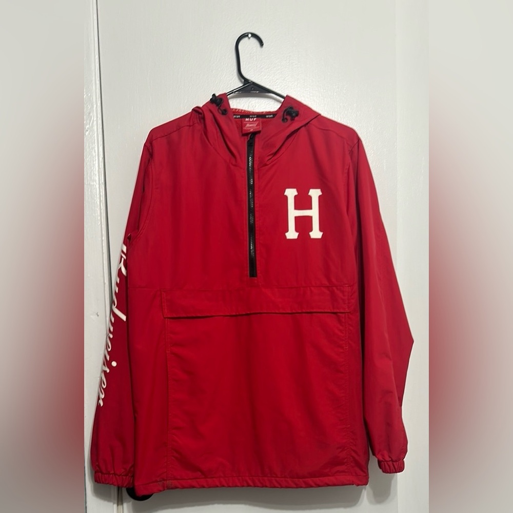 HUF Red Pullover Jacket
